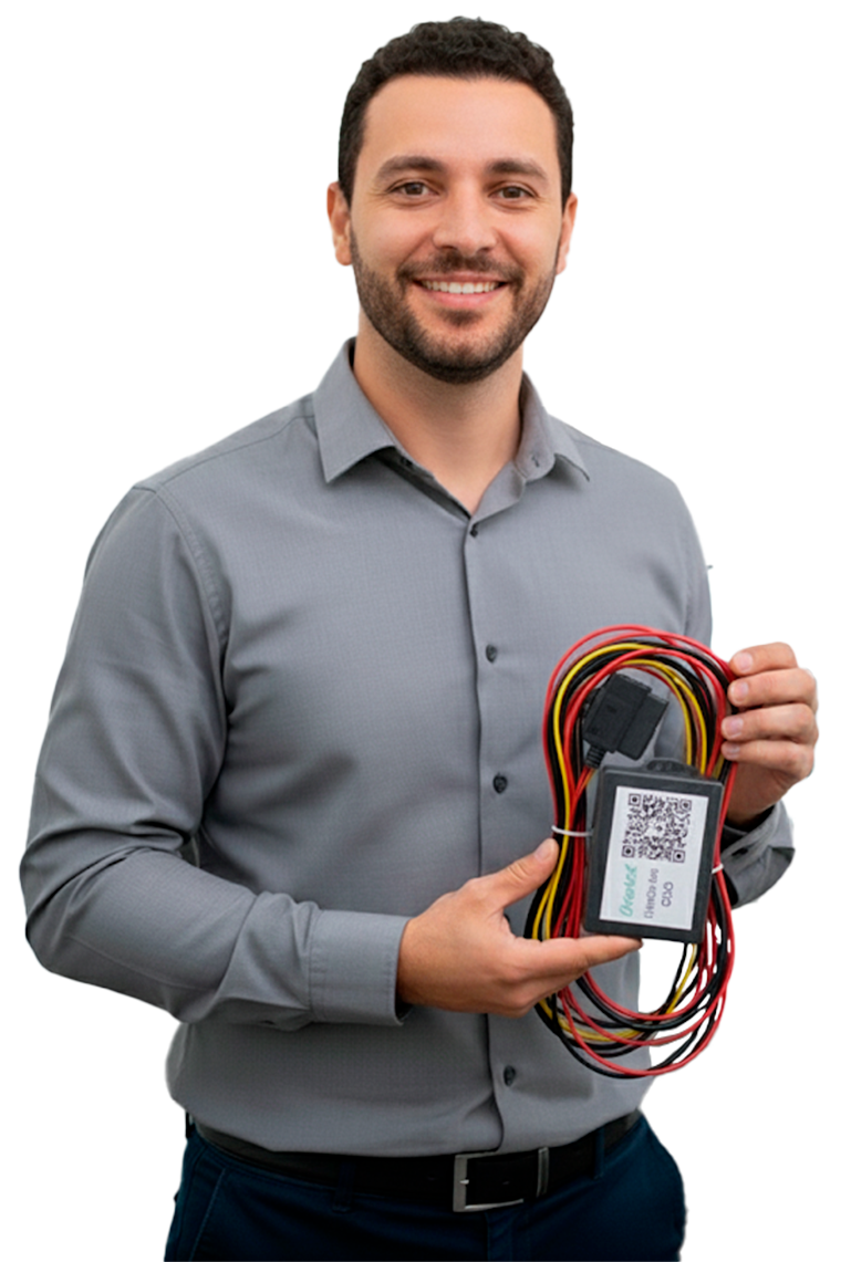 Pessoa segurando Limitador